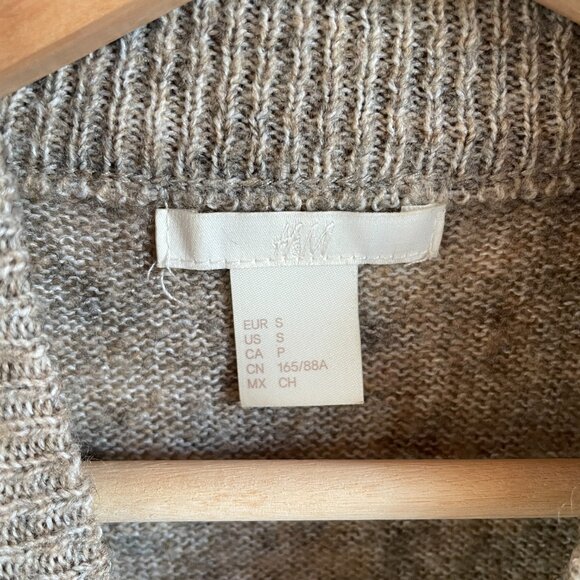 H&M Light Brown Mockneck Tunic Sweater - Picture 6 of 7